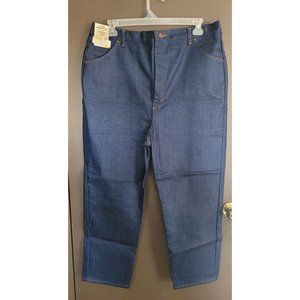 Lady Maverick Women's Elastic Waist Dark Blue Wash Jeans Size 20 1/2 USA New